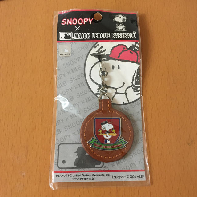 SNOOPY(スヌーピー)のスヌーピーストラップ メジャーリーグ エンタメ/ホビーの声優グッズ(ストラップ)の商品写真