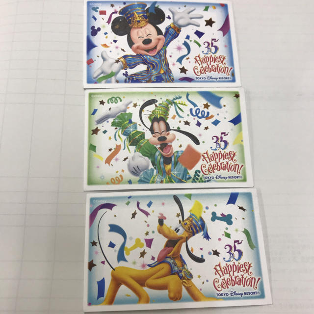 Disney(ディズニー)のディズニー 使用済みチケット 3枚セット チケットの施設利用券(遊園地/テーマパーク)の商品写真