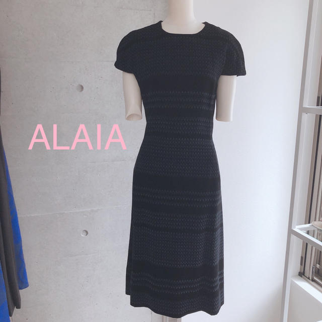 Azzedine Alaïa(アズディンアライア)のALAIA dress 新品 XS レディースのワンピース(ひざ丈ワンピース)の商品写真