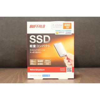 バッファロー(Buffalo)の[新品] バッファロー ポータブルSSD 480GB PM480U3-S(PC周辺機器)