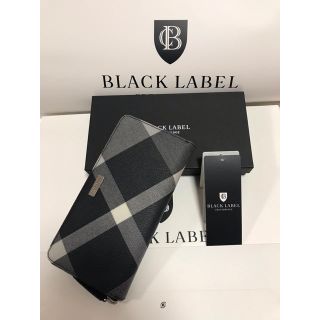 バーバリーブラックレーベル(BURBERRY BLACK LABEL)の新品 BLACKLABEL CRESTBRIDGE 長財布 ブラック(長財布)