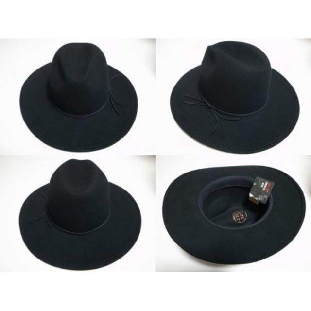 NEW YORK HAT(ニューヨークハット)のニューヨークハットRough Rider Slouchツバ広ハット黒 L メンズの帽子(ハット)の商品写真