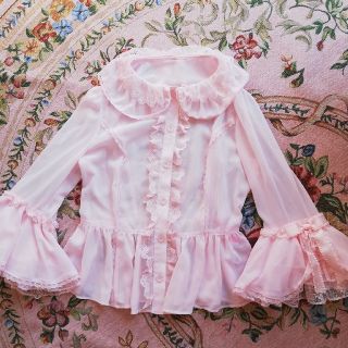 アンジェリックプリティー(Angelic Pretty)のAngelic Pretty 姫袖ブラウス ピンク(シャツ/ブラウス(長袖/七分))