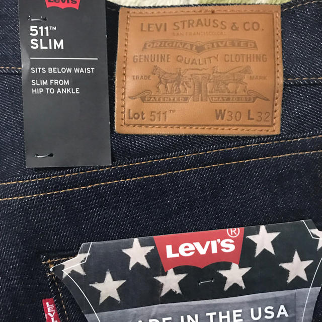 LEVI'S 511リジッド Made in USA 新品未使用