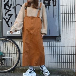 ダブルクローゼット(w closet)のw closet  エプロン ジャンスカ(ロングワンピース/マキシワンピース)