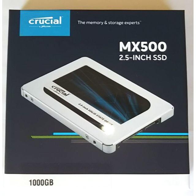 スマホ/家電/カメラCT1000MX500SSD1JP 1.0TB Crucial SSD