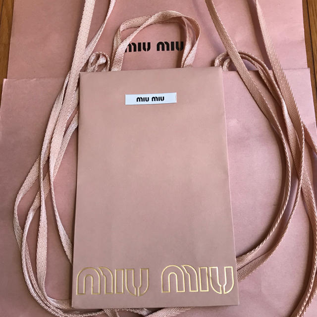 miumiu(ミュウミュウ)の【miu miu：ミュウミュウ】◆ショップバッグ♪３点◆ レディースのバッグ(ショップ袋)の商品写真
