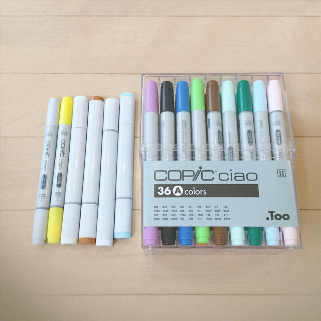 コピック チャオ 36色 Aセット＋６本 エンタメ/ホビーのアート用品(カラーペン/コピック)の商品写真