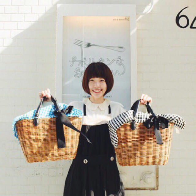 国内即発送】 mina perhonen エバゴス✳︎カゴバッグ - かごバッグ+