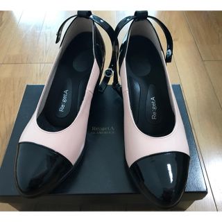 リゲッタ(Re:getA)のリゲッタ パンプス  エナメルブラック×エナメルピンク(ハイヒール/パンプス)