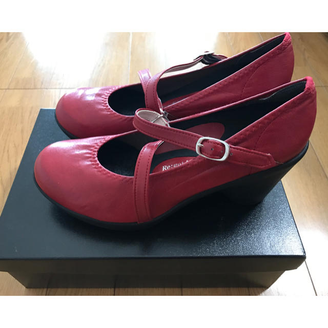 Re:getA(リゲッタ)のリゲッタ 7.5センチヒール 赤 レディースの靴/シューズ(ハイヒール/パンプス)の商品写真