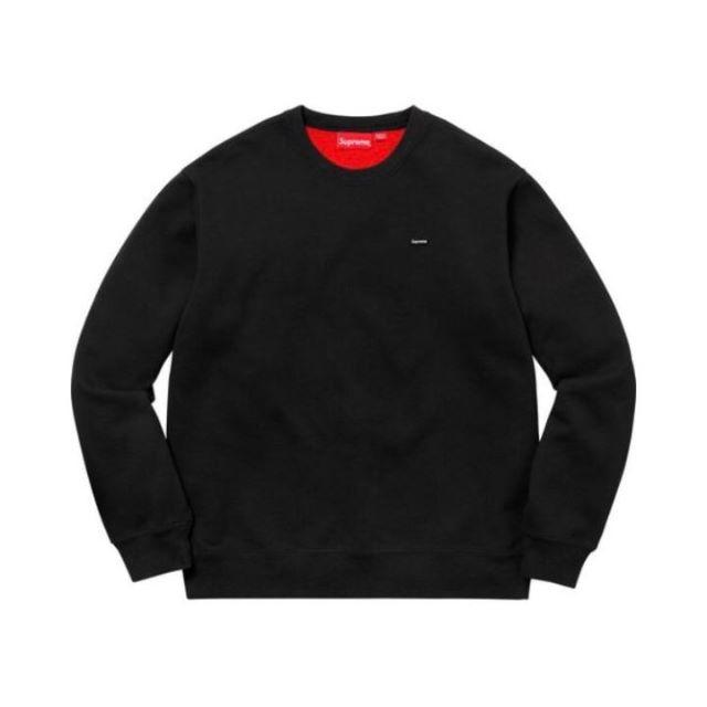 新品未使用! Supreme Contrast Crewneck BLACK