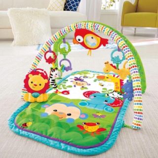 フィッシャープライス(Fisher-Price)の【美品】フィッシャープライス レインフォレスト 指遊びミュージカルジム(ベビージム)