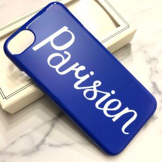 メゾンキツネ(MAISON KITSUNE')の新品 メゾンキツネ アイフォン7 ケース アイフォン8 カバー iPhone 青(iPhoneケース)