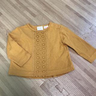 ザラキッズ(ZARA KIDS)の美品 ZARA baby ロンT 60 70(Ｔシャツ)