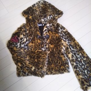 ジディー(ZIDDY)のBeBe ZIDDY ヒョウ柄ファーコート(コート)