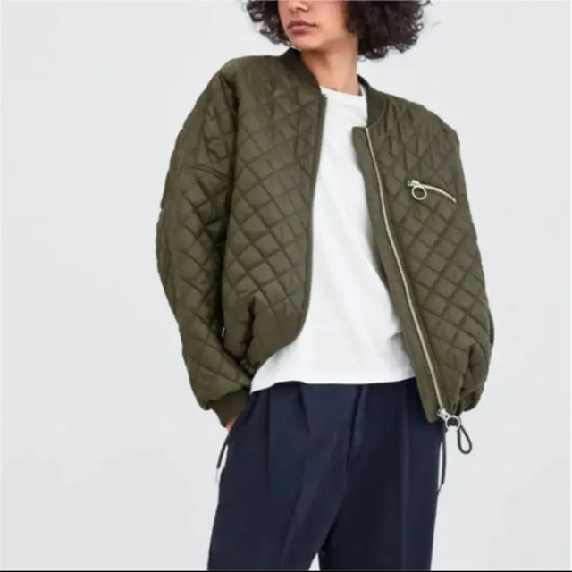 ZARA(ザラ)のzara キルティング ブルゾン  極美品 レディースのジャケット/アウター(ブルゾン)の商品写真