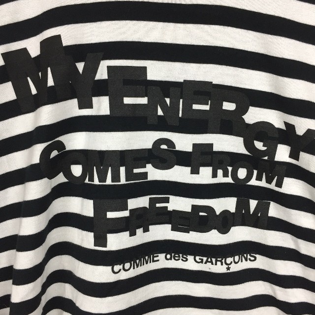 COMME des GARCONS(コムデギャルソン)の新品同様品 コムデギャルソン 長袖Tシャツ ボーダー サイズM メンズのトップス(Tシャツ/カットソー(七分/長袖))の商品写真