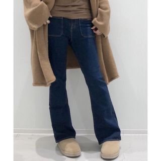 アパルトモンドゥーズィエムクラス(L'Appartement DEUXIEME CLASSE)のアパルトモン Flare Denim ネイビー 34(デニム/ジーンズ)