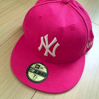 ニューエラー(NEW ERA)のニューエラ💓ピンクNYキャップ(キャップ)