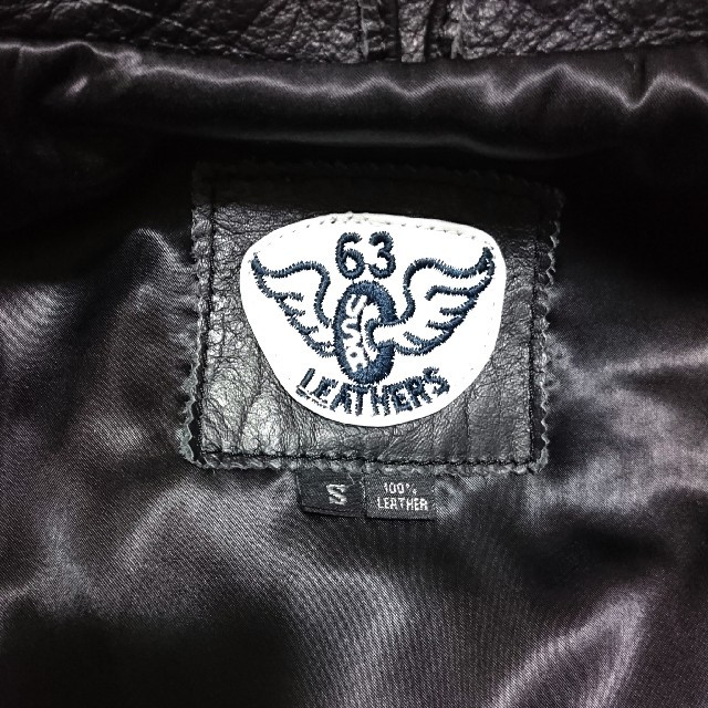 63 Leathers シングルライダース レザー ジャケットの通販 by 63 Leathers シングルライダース レザー ジャケットの通販 by