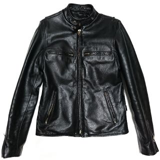 63 Leathers シングルライダース レザー ジャケット(ライダースジャケット)