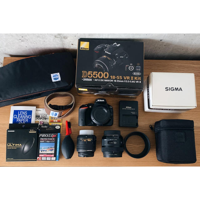 お買い得！】 Nikon - Nikon D5500+SIGMA 単焦点レンズ オマケ多数