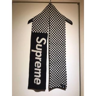 シュプリーム(Supreme)のシュプリーム★11AW Taxi Scarf チェッカーフラッグロゴマフラー(マフラー)