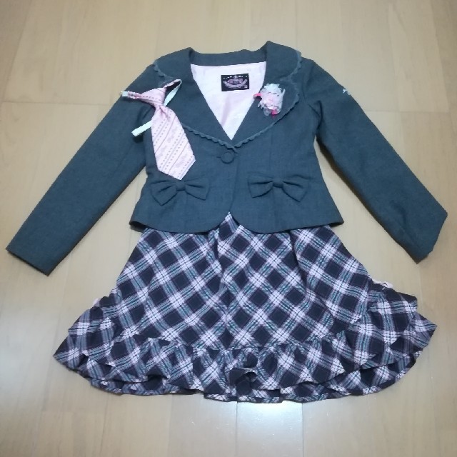 mezzo piano(メゾピアノ)のメゾピアノ 130女の子 フォーマルスーツ キッズ/ベビー/マタニティのキッズ服女の子用(90cm~)(ドレス/フォーマル)の商品写真