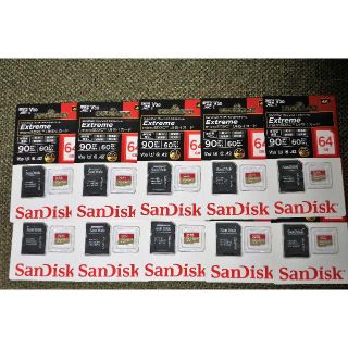 サンディスク(SanDisk)の新品 サンディスク SanDisk 64GB microSDXC 国内版　10枚(PC周辺機器)