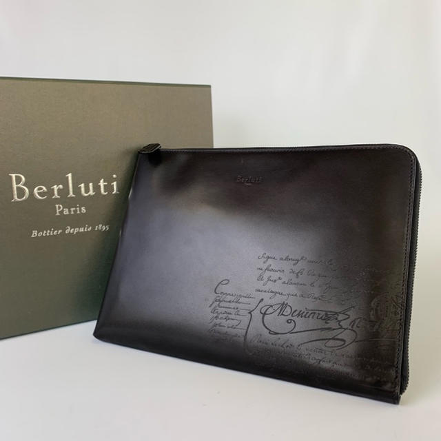 最安値 Berluti 超美品 - Berluti ベルルッティ BD2-14 クラッチバッグ