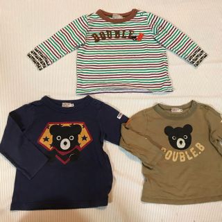 ダブルビー(DOUBLE.B)の＊専用＊★USED★MIKIHOUSE まとめ売り⑨ 90cm 3枚セット(Tシャツ/カットソー)