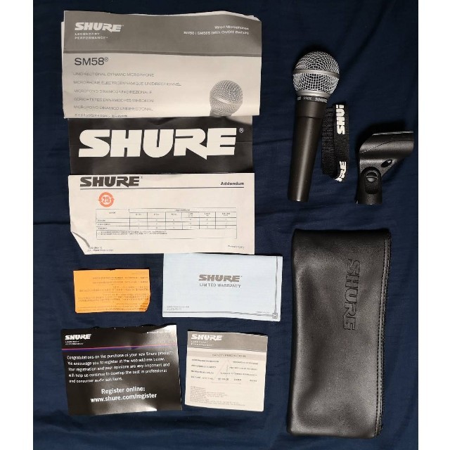 SHURE マイク SM58 楽器のレコーディング/PA機器(マイク)の商品写真