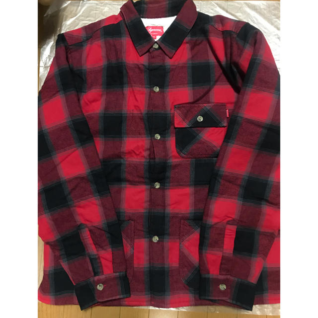 メンズSupreme Buffalo Plaid Sherpa LinedShirt