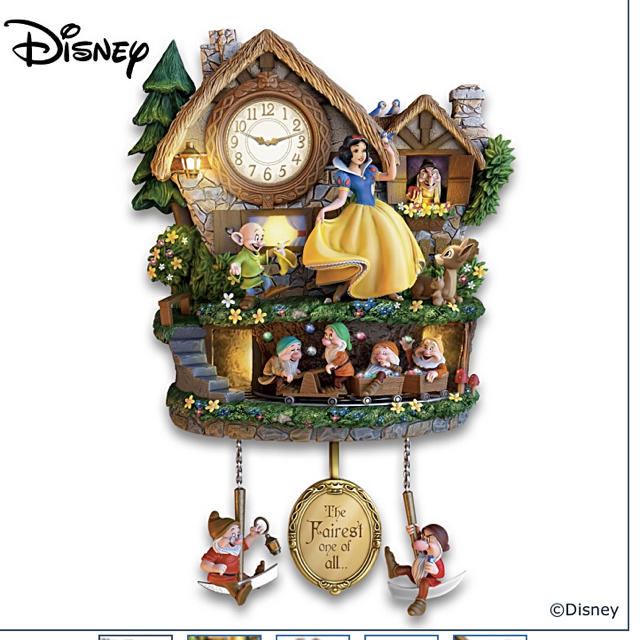 新品 Disney 白雪姫と7人の小人 手造り 時計