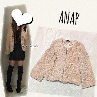 アナップ(ANAP)のANAP♡フェイクファージャケット(毛皮/ファーコート)