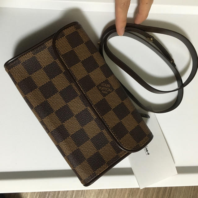 デザイン LOUIS VUITTON - ルイヴィトン ウエストポーチ ダミエ美品 の