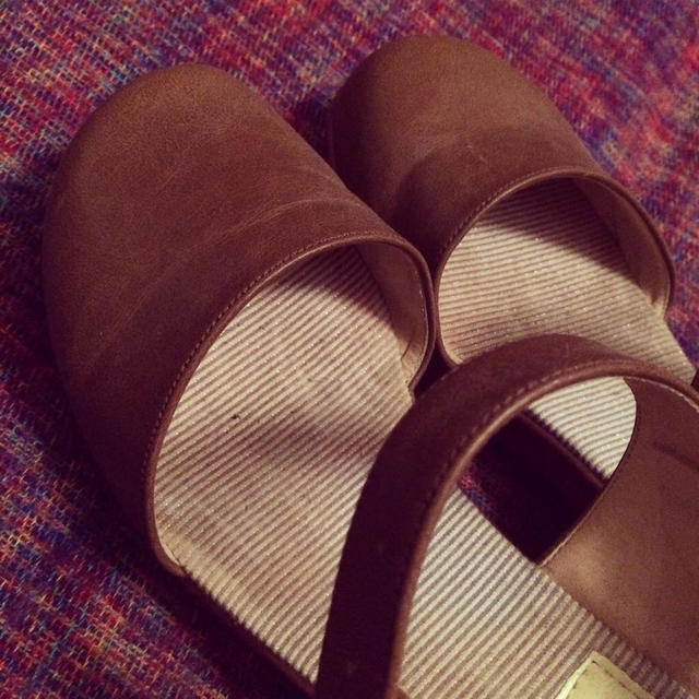 ▽古着 サボ風サンダル レディースの靴/シューズ(サンダル)の商品写真