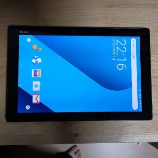 エヌティティドコモ(NTTdocomo)のDOCOMO　F-04H 美品　Allows タブレット　ケース付き　BLACK(タブレット)