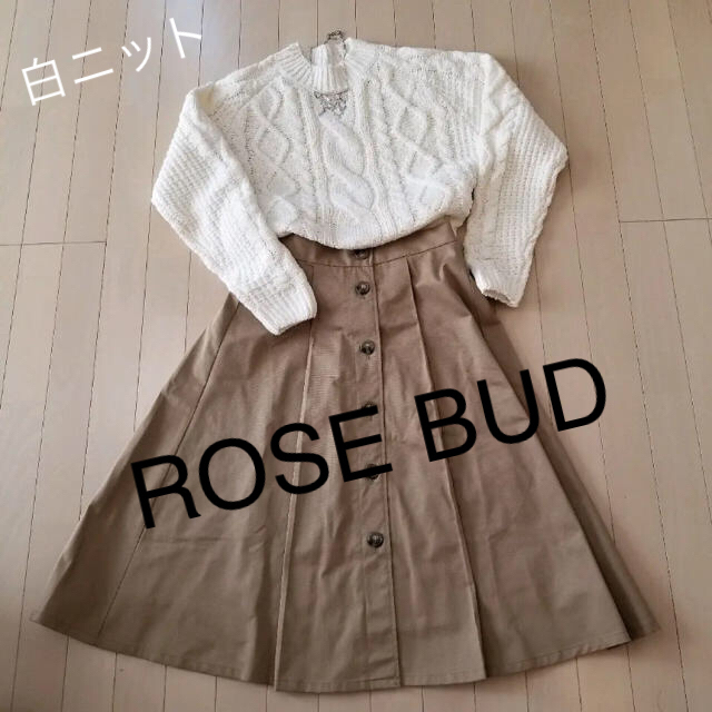 ROSE BUD(ローズバッド)の新品！ローズバッド❤︎ハイネック白ニット レディースのトップス(ニット/セーター)の商品写真