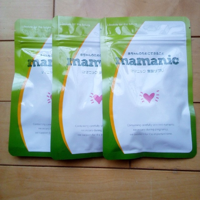 ママニック　葉酸サプリ　3袋食品/飲料/酒
