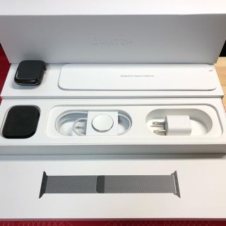 アップルウォッチ(Apple Watch)のApple Watch 4 44mm ブラック ステンレス ミラネーゼループ(腕時計(デジタル))