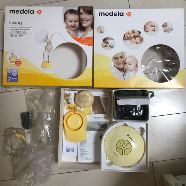 【値下げ】medela 電動搾乳機 キッズ/ベビー/マタニティの授乳/お食事用品(哺乳ビン)の商品写真