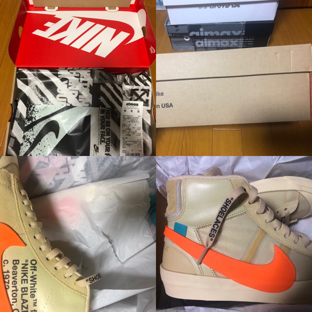 NIKE(ナイキ)の26.0 NIKE BLAZER MID OFFWHITE ORANGE メンズの靴/シューズ(スニーカー)の商品写真