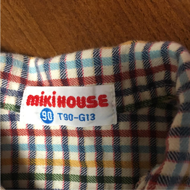 mikihouse(ミキハウス)のミキハウスチェックシャツ キッズ/ベビー/マタニティのキッズ服男の子用(90cm~)(ブラウス)の商品写真