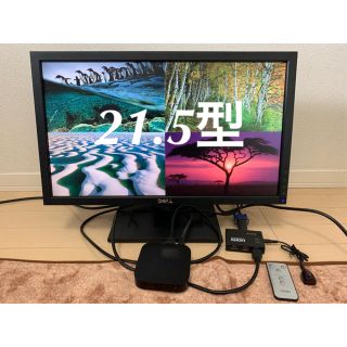 デル(DELL)のDell 21.5型ノングレアワイド液晶モニター　4K対応HDMI変換器セット(ディスプレイ)