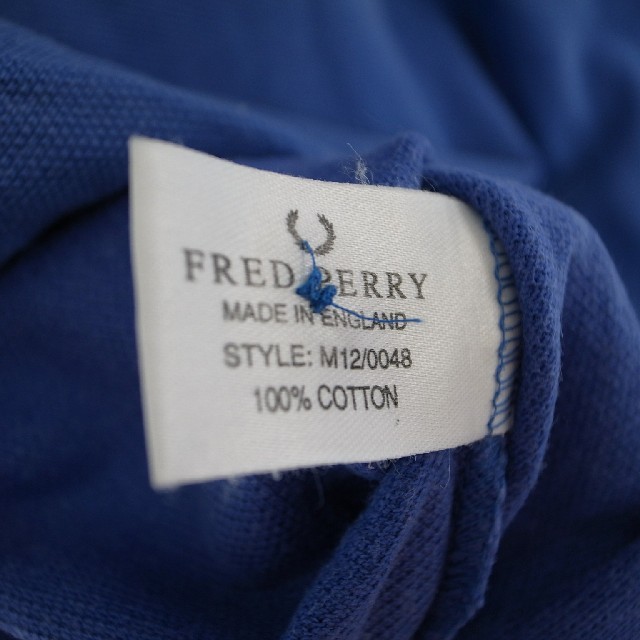 FRED PERRY(フレッドペリー)のFRED PERRY  ポロシャツ BLUE / WHITE  レア メンズのトップス(ポロシャツ)の商品写真