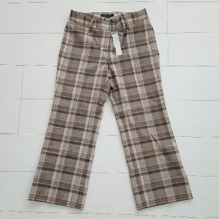 セオリー(theory)のtheory セオリー チェックパンツ クロップドパンツ 新品(カジュアルパンツ)