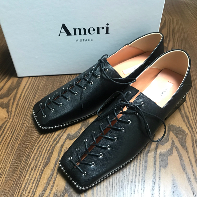 Ameri VINTAGE(アメリヴィンテージ)のAmeriVintage レースアップローファー 2019S/S レディースの靴/シューズ(ローファー/革靴)の商品写真