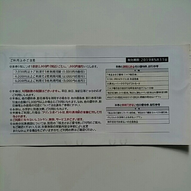 翌日着(※注)追跡確実到着‼３０枚????西武株主さま共通優待割引券